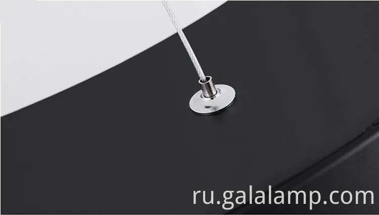 Элегантная черно -белая светодиодная люстра для современных пространств